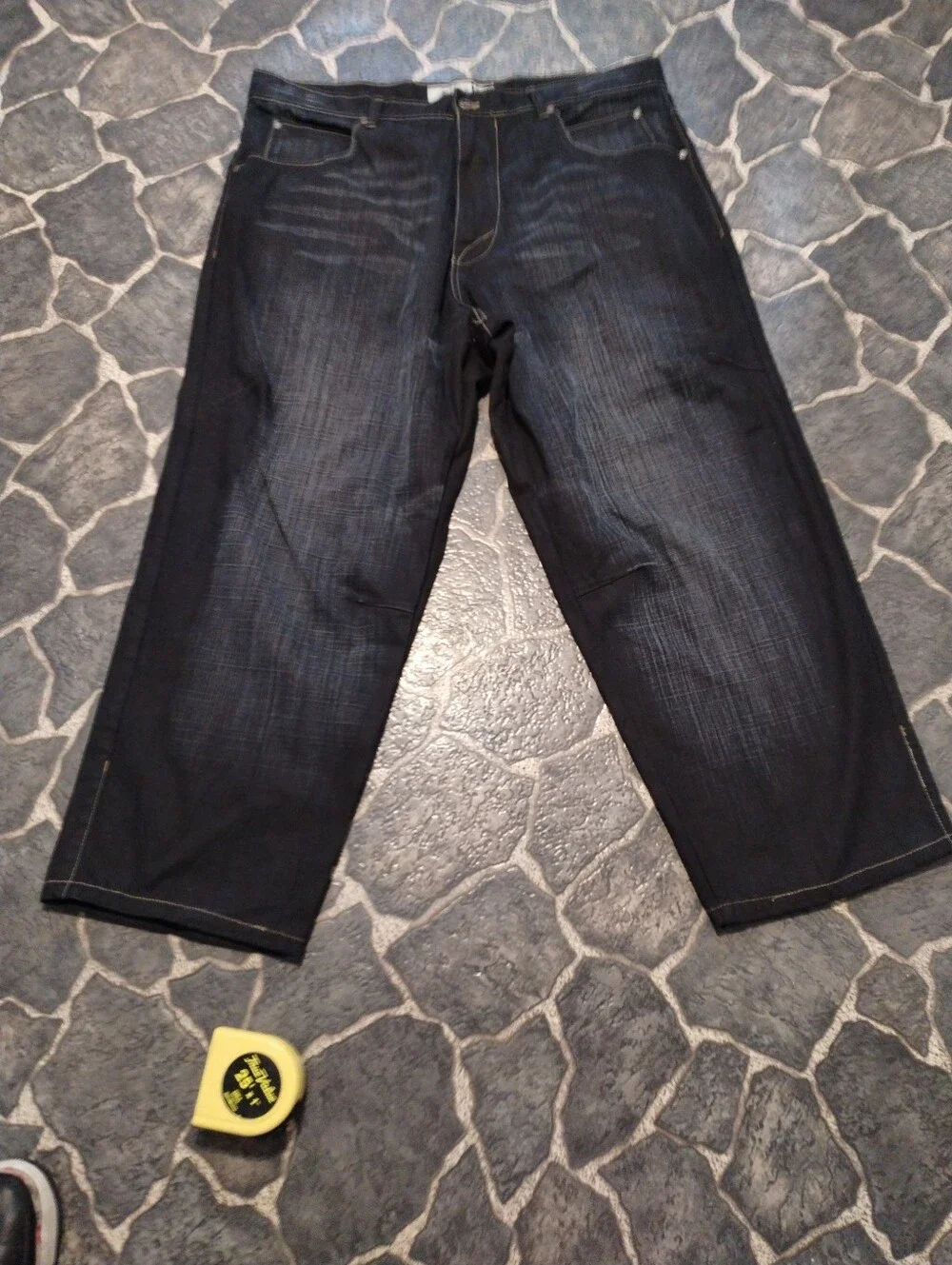 Godbody Mens Denim Baggy Jeans 40x32 Y2K VINTAGE